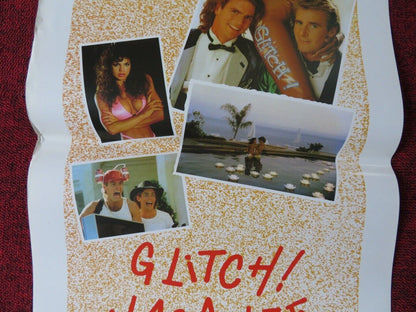 GLITCH! ITALIAN LOCANDINA (27.5"x13") POSTER WILL EGAN STEVE DONMYER 1988 Movie posters