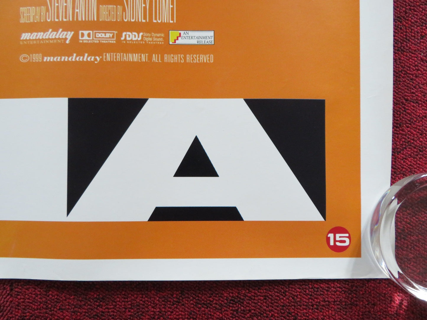 GLORIA UK QUAD (30"x 40") ROLLED POSTER SHARON STONE JEREMY NORTHAM 1999 Rendezvous Cinema Movie posters