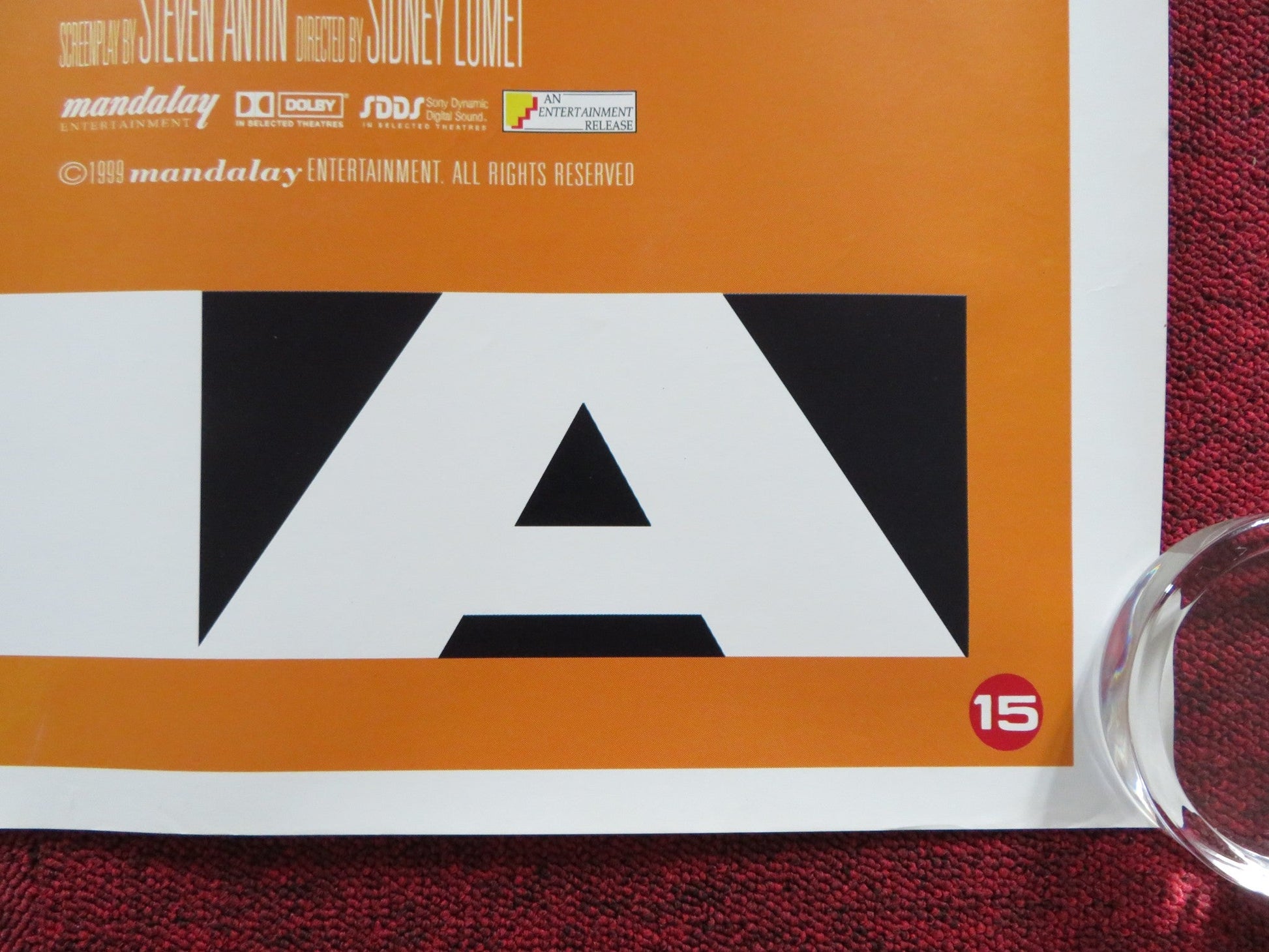 GLORIA UK QUAD (30"x 40") ROLLED POSTER SHARON STONE JEREMY NORTHAM 1999 Rendezvous Cinema Movie posters