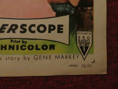 GLORY FOLDED US ONE SHEET POSTER MARGERET O'BRIEN WALTER BRENNAN 1956 Movie posters