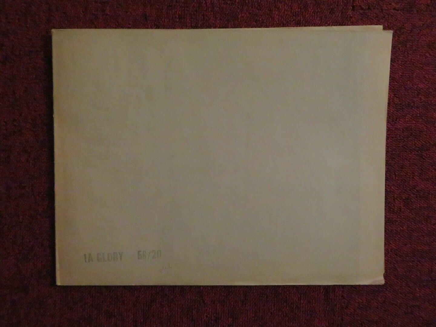 GLORY FOLDED US ONE SHEET POSTER MARGERET O'BRIEN WALTER BRENNAN 1956 Movie posters