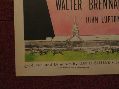 GLORY FOLDED US ONE SHEET POSTER MARGERET O'BRIEN WALTER BRENNAN 1956 Movie posters