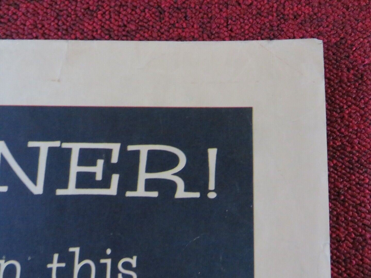 GLORY US HALF SHEET (22"x 28") POSTER MARGARET O'BRIEN 1955 Movie posters