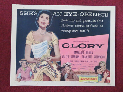 GLORY US HALF SHEET (22"x 28") POSTER MARGARET O'BRIEN 1955 Movie posters