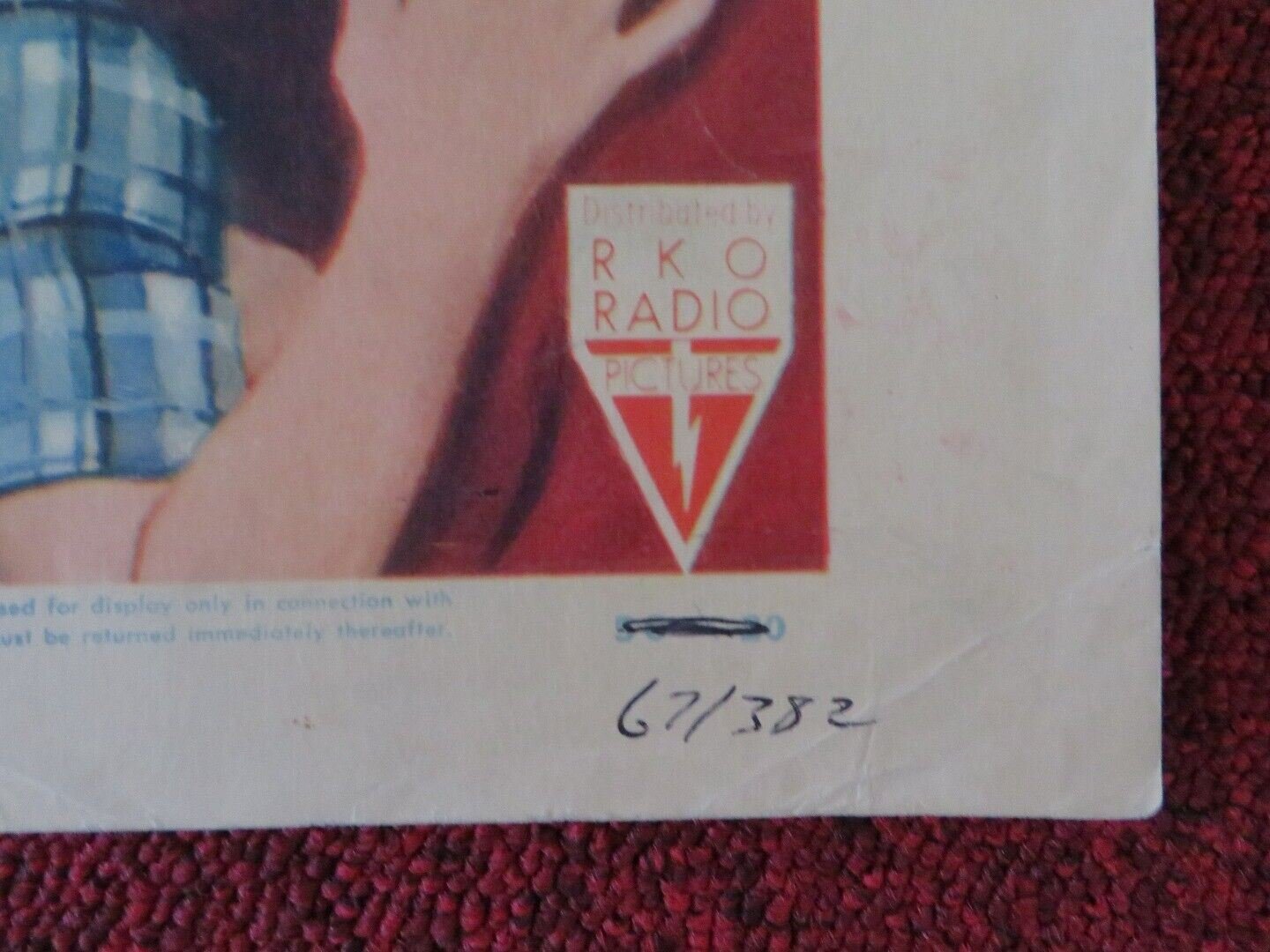 GLORY US HALF SHEET (22"x 28") POSTER MARGARET O'BRIEN 1955 Movie posters