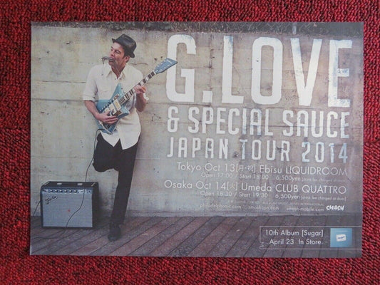 G.LOVE AND SPECIAL SAUCE - JAPAN TOUR JAPANESE MUSIC TOUR GIG POSTER 2014 Movie posters