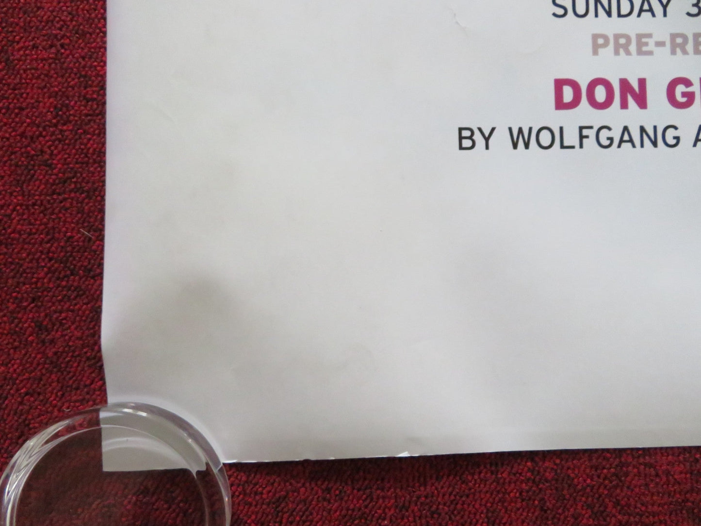 GLYNDEBOURNE FESTIVAL CINEMA SCREENINGS UK QUAD (30"x 40") ROLLED POSTER 2011 Rendezvous Cinema Movie posters