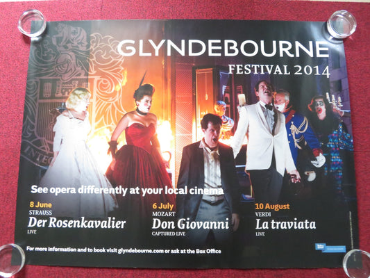 GLYNDEBOURNE FESTIVAL UK QUAD (30"x 40") ROLLED POSTER 2014 Rendezvous Cinema Movie posters