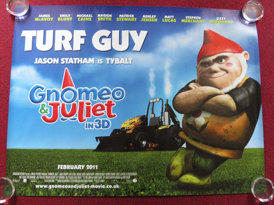 GNOMEO AND JULIET UK QUAD (30"x 40") ROLLED POSTER JAMES MCAVOY EMILY BLUNT 2011 Rendezvous Cinema Movie posters