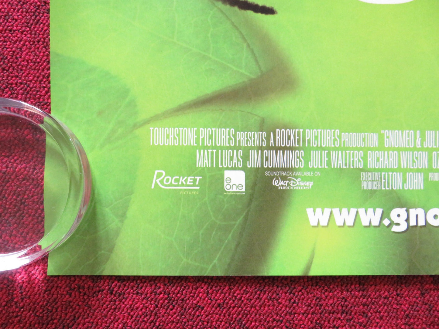 GNOMEO AND JULIET UK QUAD (30"x 40") ROLLED POSTER JAMES MCAVOY EMILY BLUNT 2011 Rendezvous Cinema Movie posters