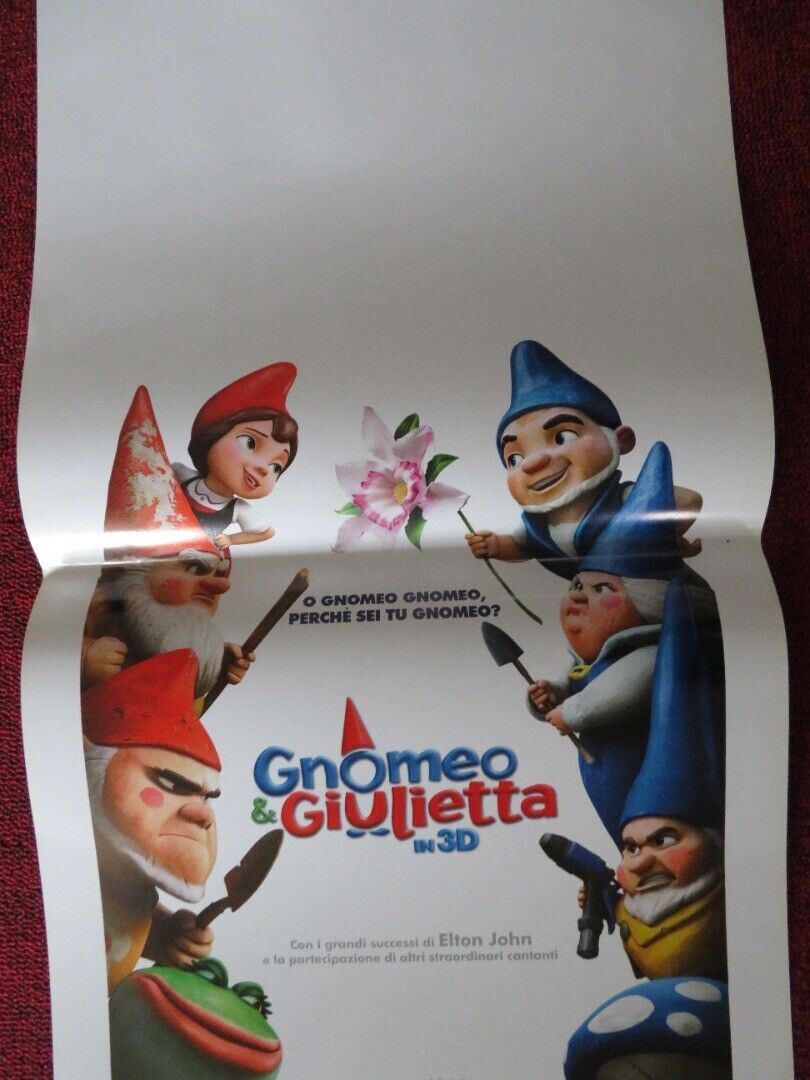 GNOMEO & GIULIETTA ITALIAN LOCANDINA (27.5"x13") POSTER JAMES MCAVOY 2011 - Rendezvous Cinema