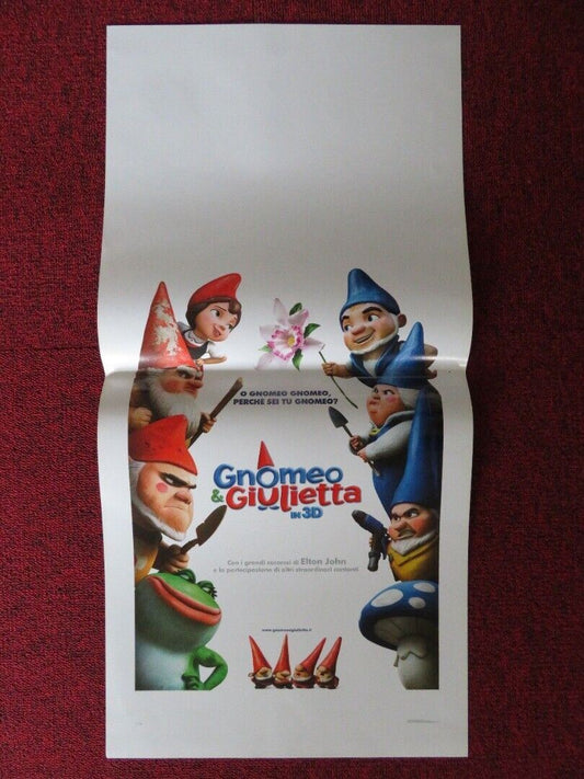 GNOMEO & GIULIETTA ITALIAN LOCANDINA (27.5"x13") POSTER JAMES MCAVOY 2011 - Rendezvous Cinema