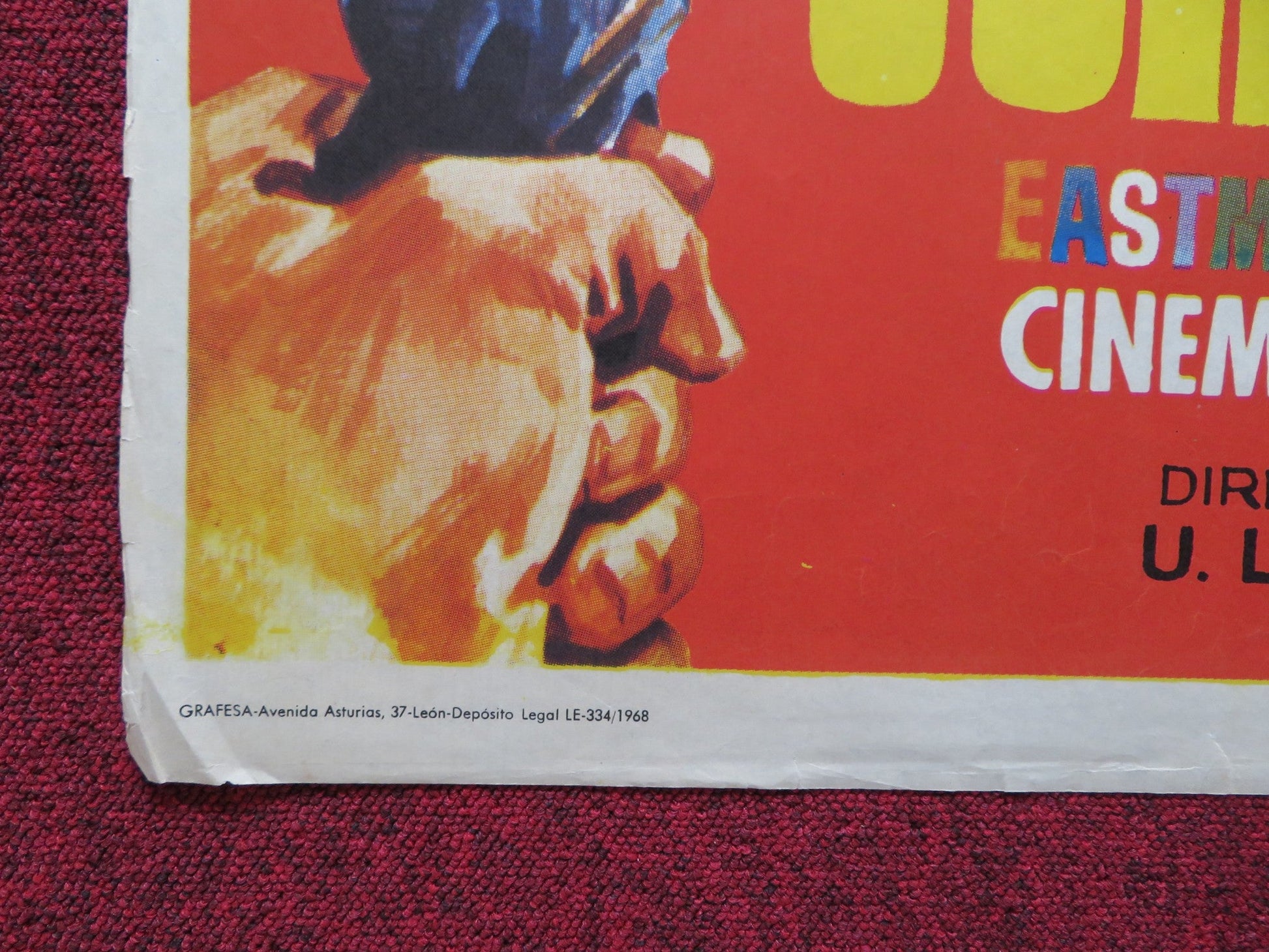 GO FOR BROKE SPANISH POSTER MARK DAMON JOHN IRELAND 1968 Rendezvous Cinema Movie posters