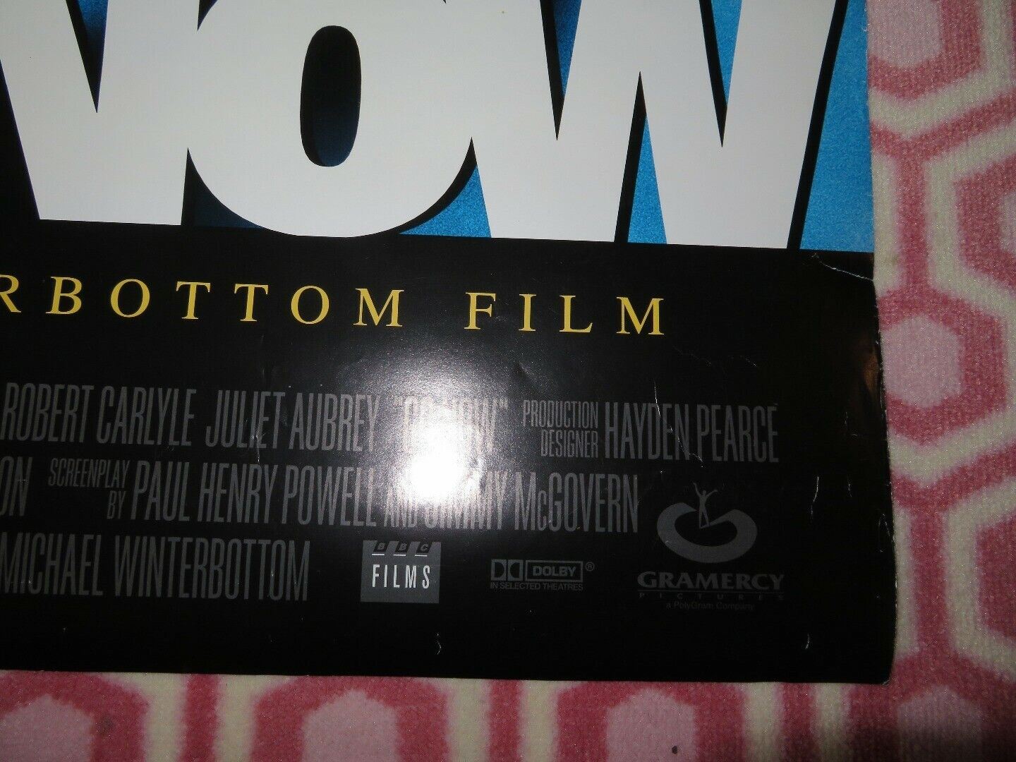 GO NOW US ONE SHEET ROLLED POSTER ROBERT CARLYLE 1995 - Rendezvous Cinema