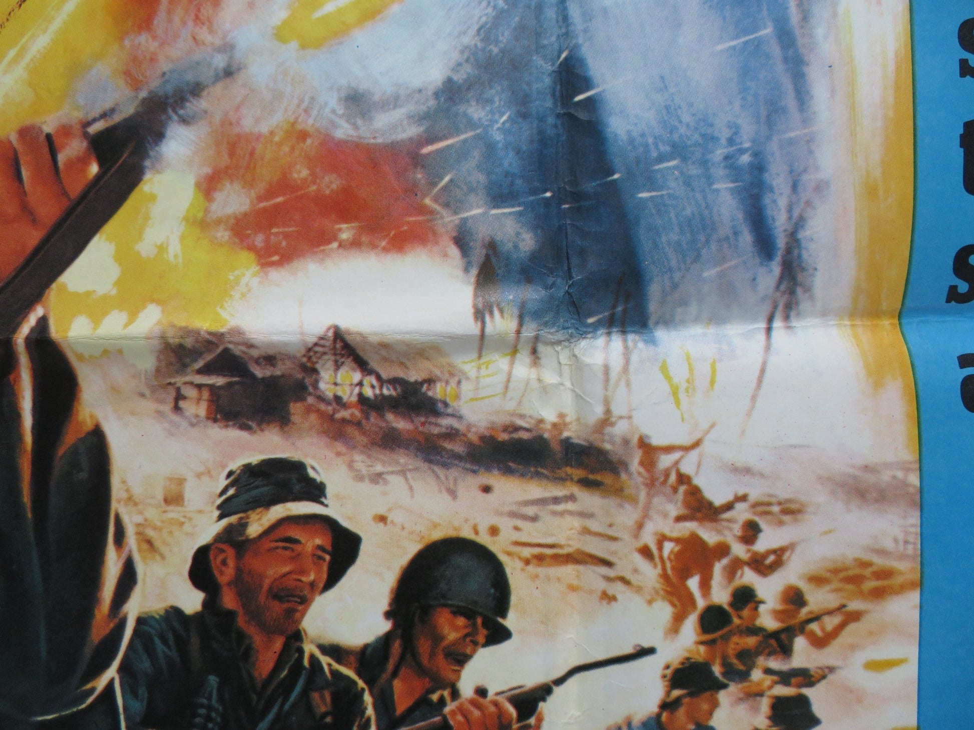 GO TELL THE SPARTANS UK QUAD POSTER FOLDED BURT LANCASTER CRAIG WASSON 1978 Rendezvous Cinema Movie posters