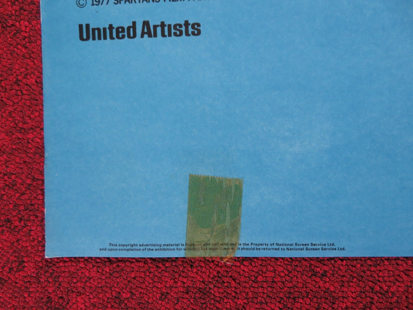 GO TELL THE SPARTANS UK QUAD POSTER FOLDED BURT LANCASTER CRAIG WASSON 1978 Rendezvous Cinema Movie posters