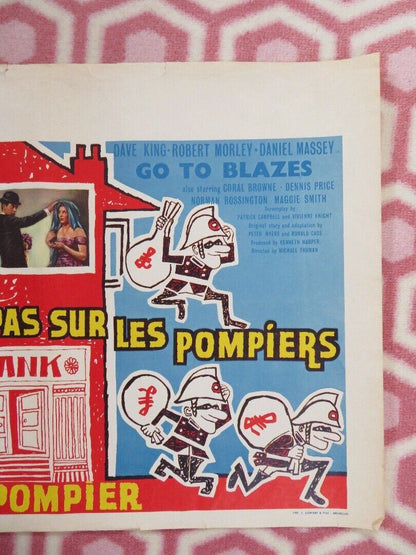 GO TO BLAZES BELGIUM (14"x 21") POSTER DAVE KING ROBERT MORLEY 1962 - Rendezvous Cinema