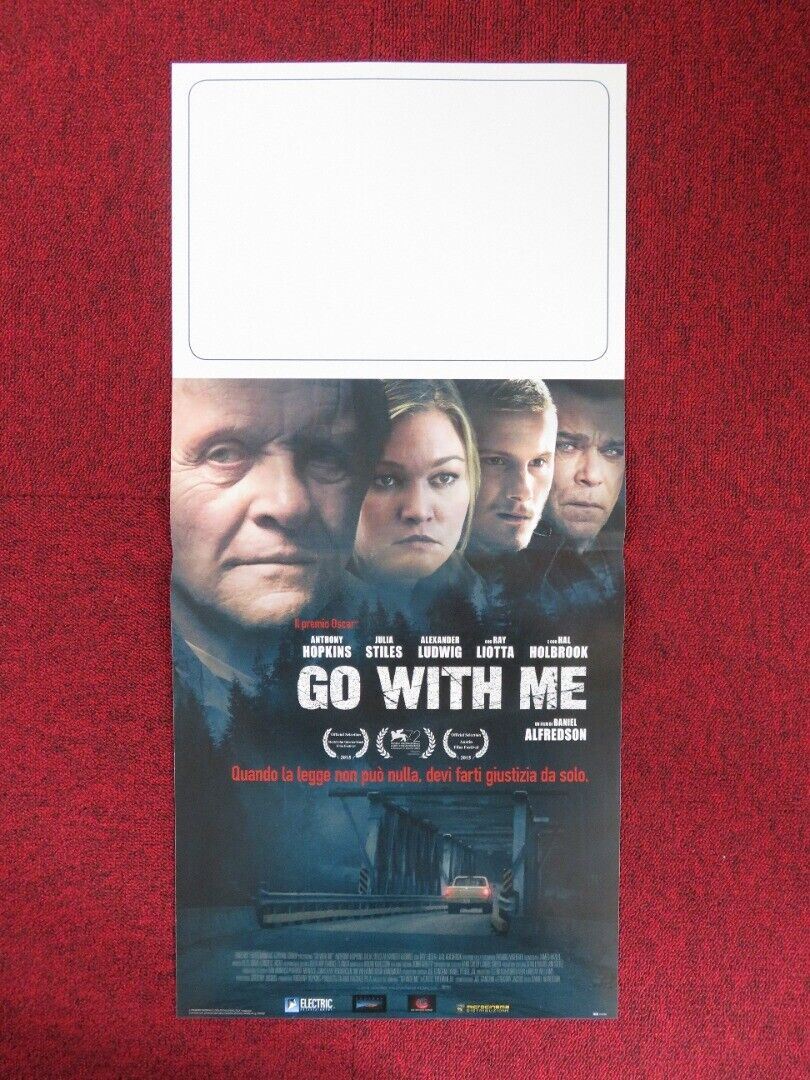 GO WITH ME / BLACKWAY ITALIAN LOCANDINA (26.5"x12.5") POSTER ANTHONY HOPKINS '15 Movie posters
