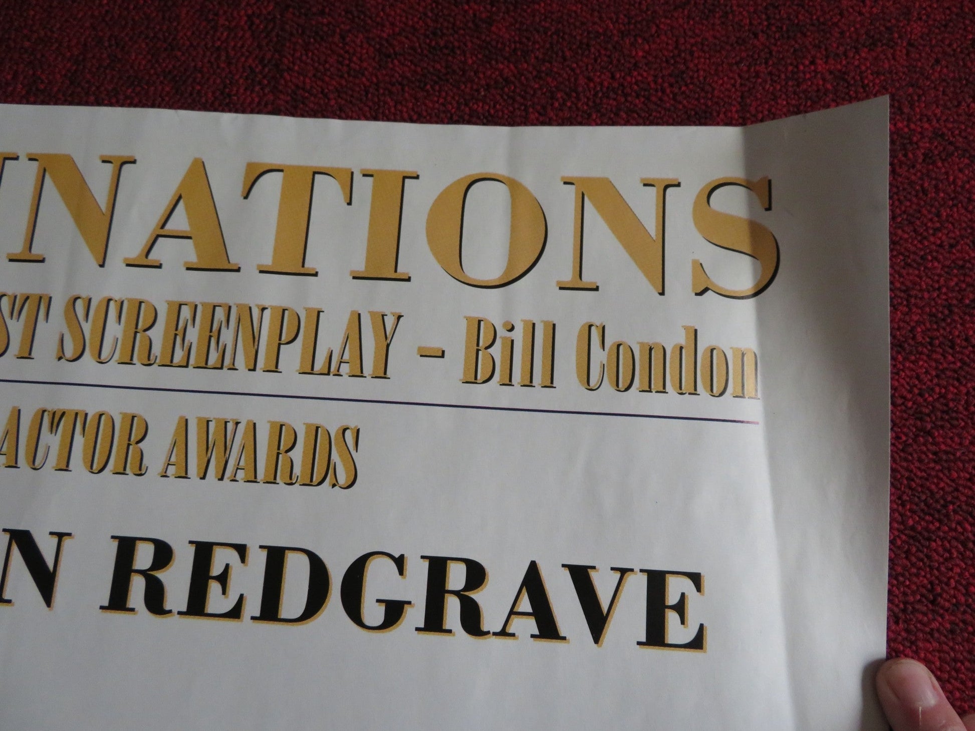 GODS AND MONSTERS UK QUAD (30"x 40") ROLLED POSTER IAN MCKELLEN B. FRASER 1998 Rendezvous Cinema Movie posters