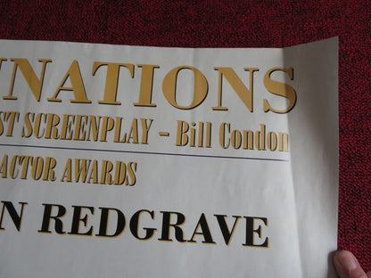 GODS AND MONSTERS UK QUAD (30"x 40") ROLLED POSTER IAN MCKELLEN B. FRASER 1998 Rendezvous Cinema Movie posters