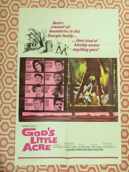 GOD'S LITTLE ACRE US ONE SHEET POSTER TINA LOUISE MICHAEL LANDON Movie posters