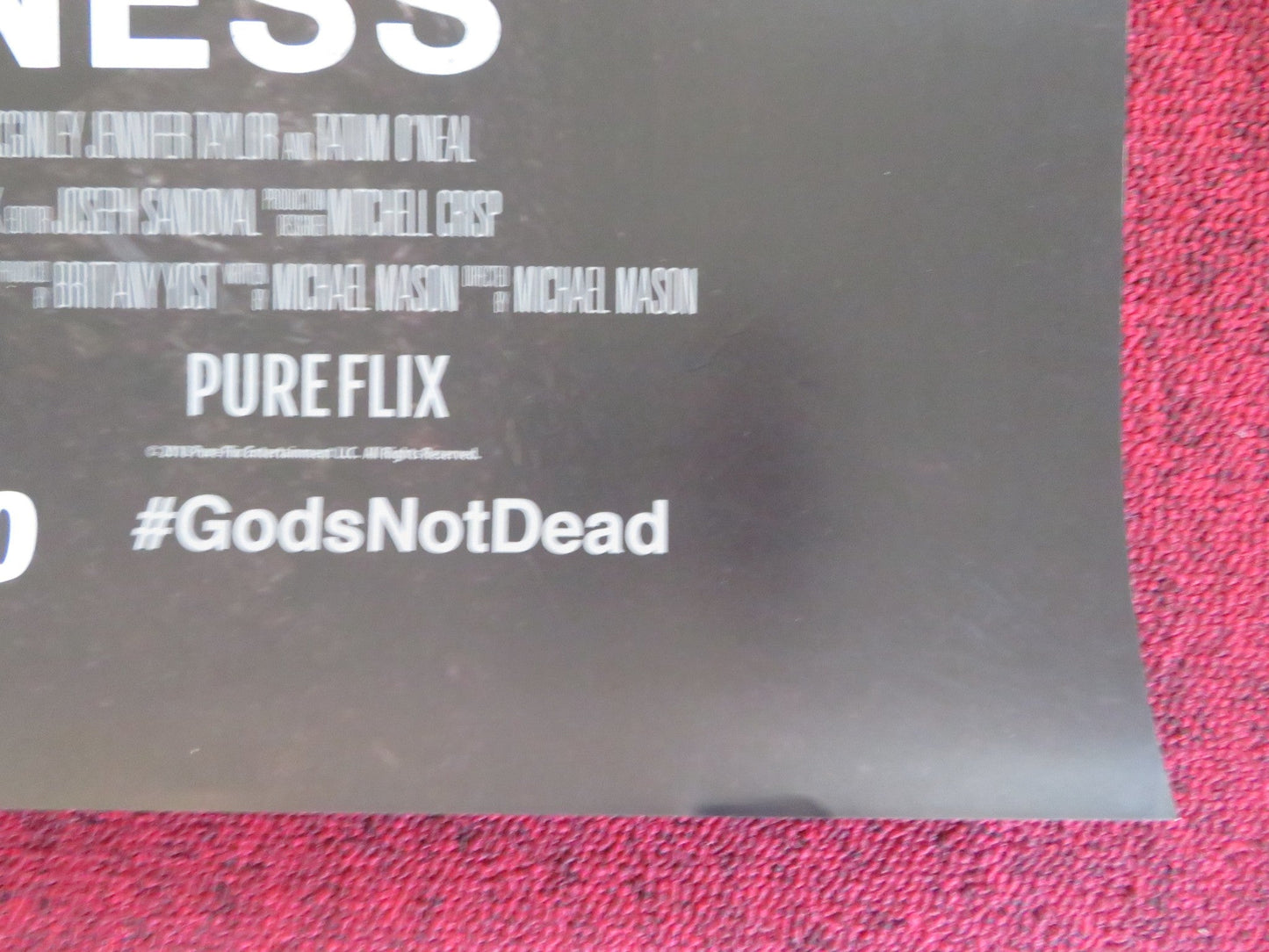 GOD'S NOT DEAD: A LIGHT IN DARKNESS US ONE SHEET ROLLED POSTER A. R. WHITE 2018 Rendezvous Cinema Movie posters