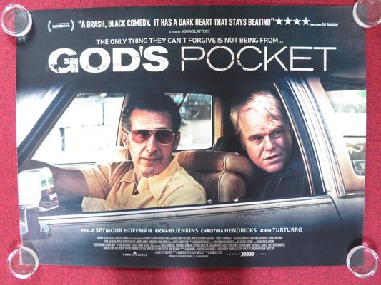 GOD'S POCKET - b UK QUAD ROLLED POSTER PHILIP SEYMOUR HOFFMAN C. HENDRICKS 2014 Rendezvous Cinema Movie posters