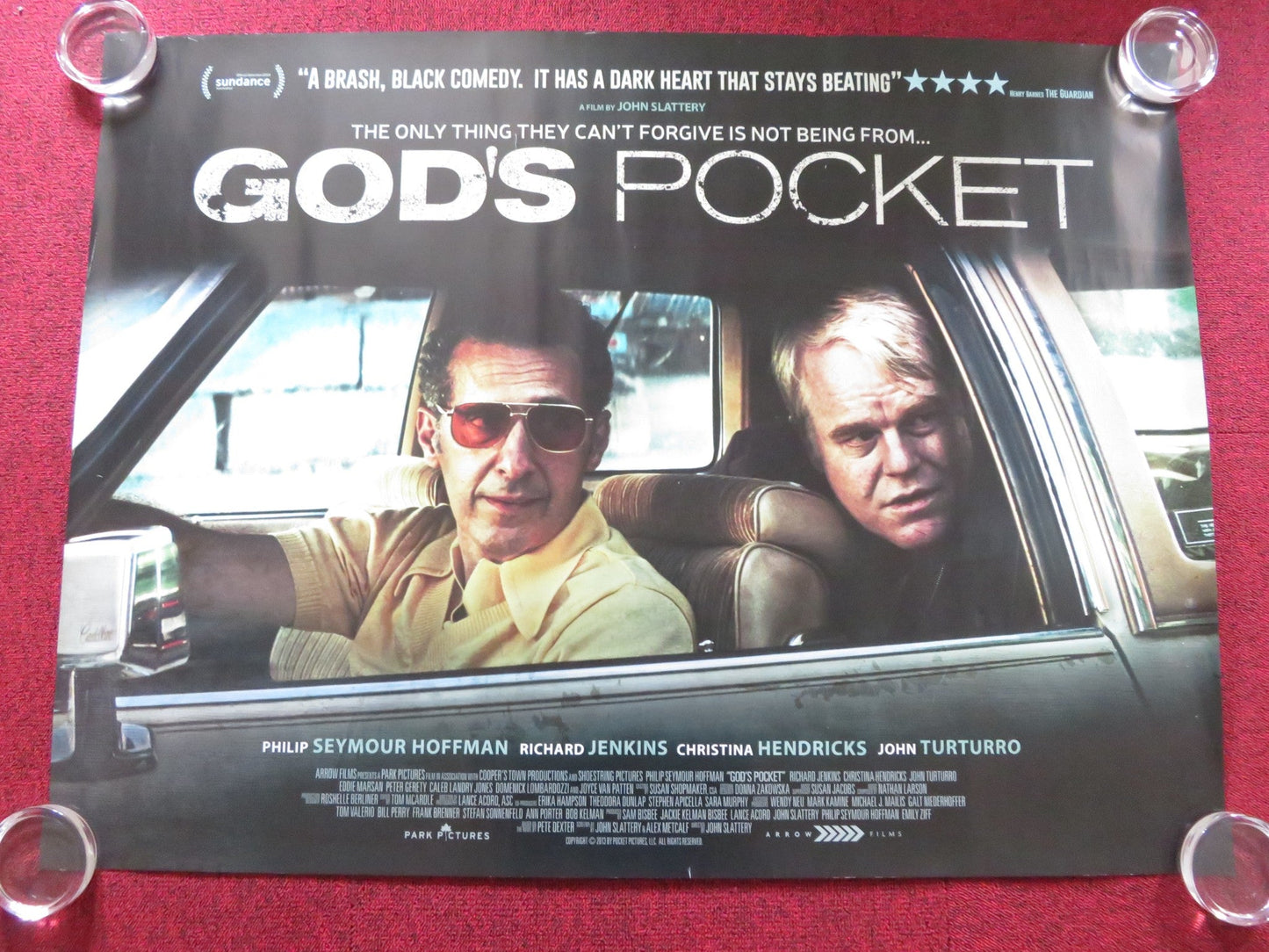 GOD'S POCKET UK QUAD (30"x 40") ROLLED POSTER PHILIP SEYMOUR HOFFMAN 2014 Rendezvous Cinema Movie posters