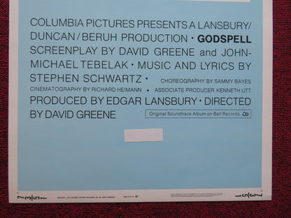 GODSPELL US INSERT (14"x 36") POSTER VICTOR GARBER KATIE HANLEY 1973 Rendezvous Cinema Movie posters