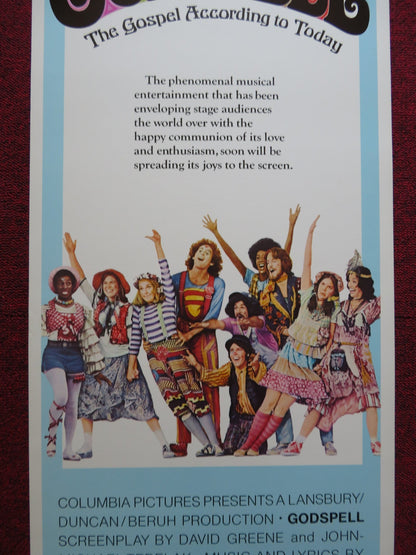 GODSPELL US INSERT (14"x 36") POSTER VICTOR GARBER KATIE HANLEY 1973 Rendezvous Cinema Movie posters