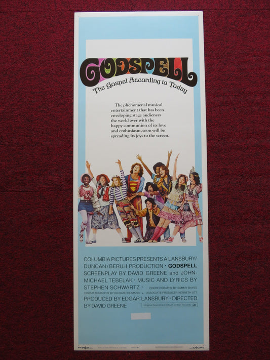 GODSPELL US INSERT (14"x 36") POSTER VICTOR GARBER KATIE HANLEY 1973 Rendezvous Cinema Movie posters