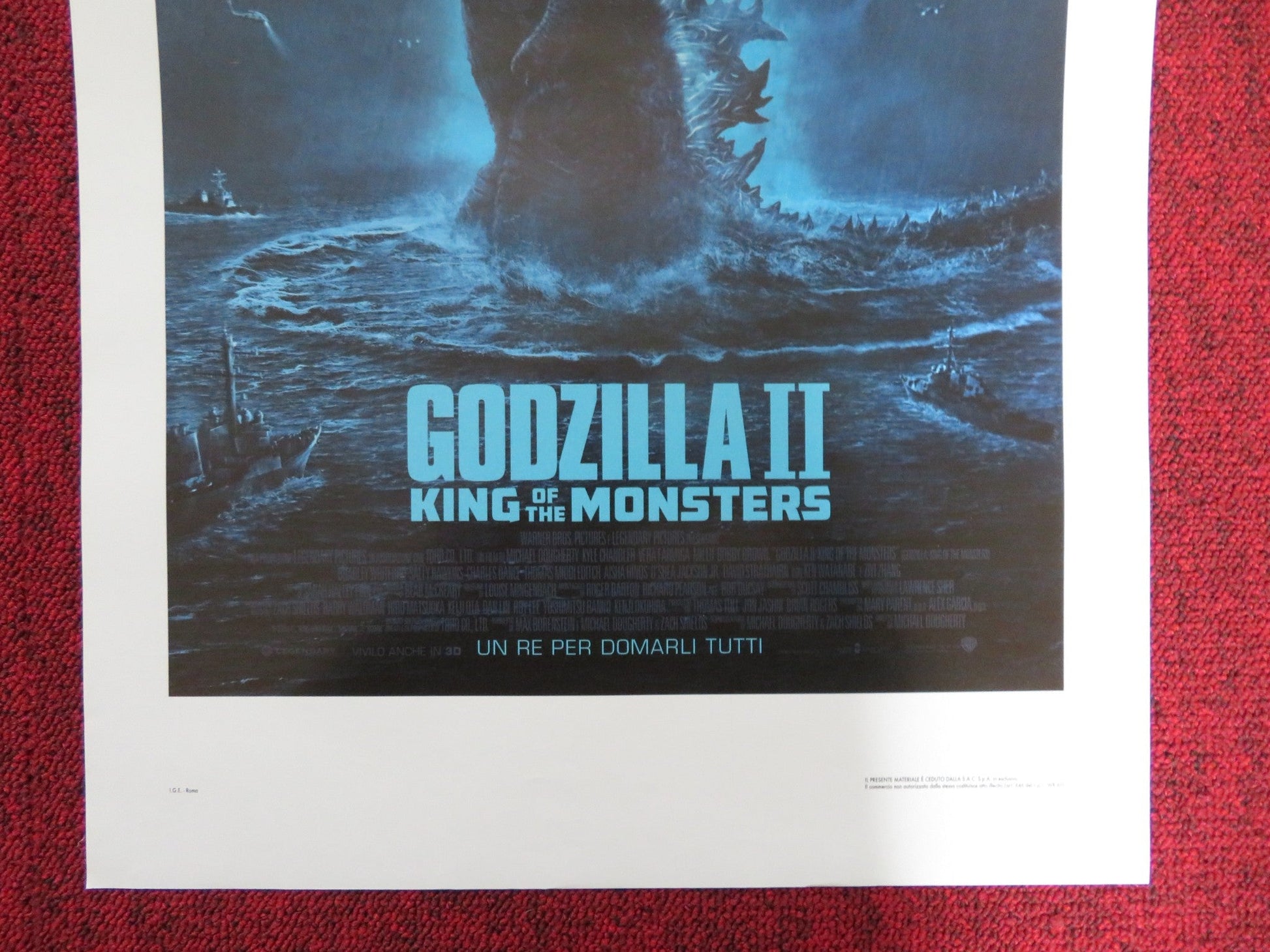 GODZILLA II KING OF THE MONSTERS ITALIAN LOCANDINA POSTER MILLIE B. BROWN 2019 Rendezvous Cinema Movie posters