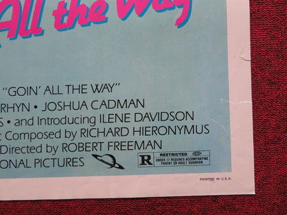 GOIN' ALL THE WAY FOLDED US ONE SHEET POSTER DAN WALDMAN DEBORAH VAN RHYN 1981 Movie posters