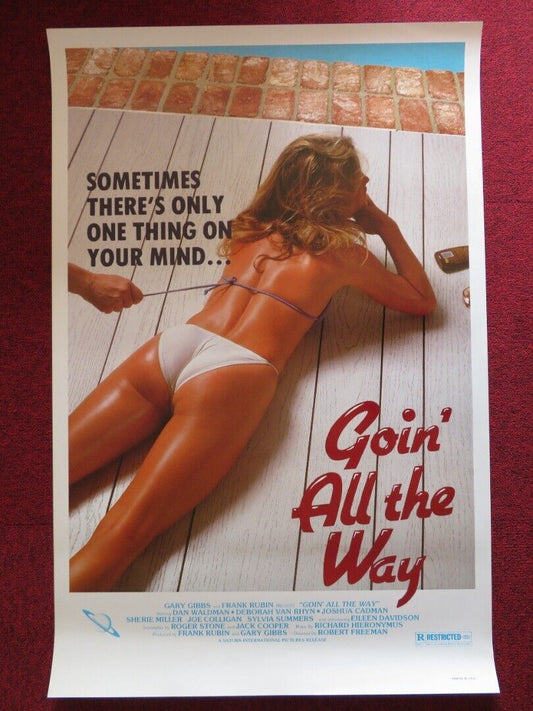 GOIN' ALL THE WAY! US ONE SHEET ROLLED POSTER ADAM LIGHTPLAY GINA CALABRESE 1981 - Rendezvous Cinema