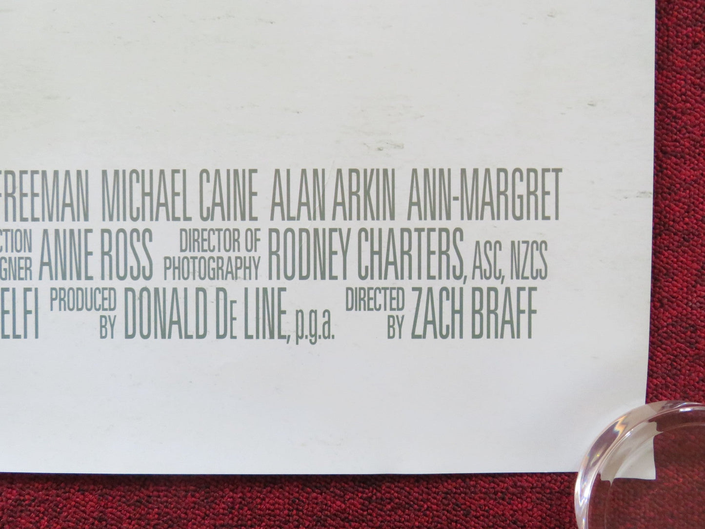 GOING IN STYLE UK QUAD (30"x 40") ROLLED POSTER MICHAEL CAINE M. FREEMAN 2017 Rendezvous Cinema Movie posters