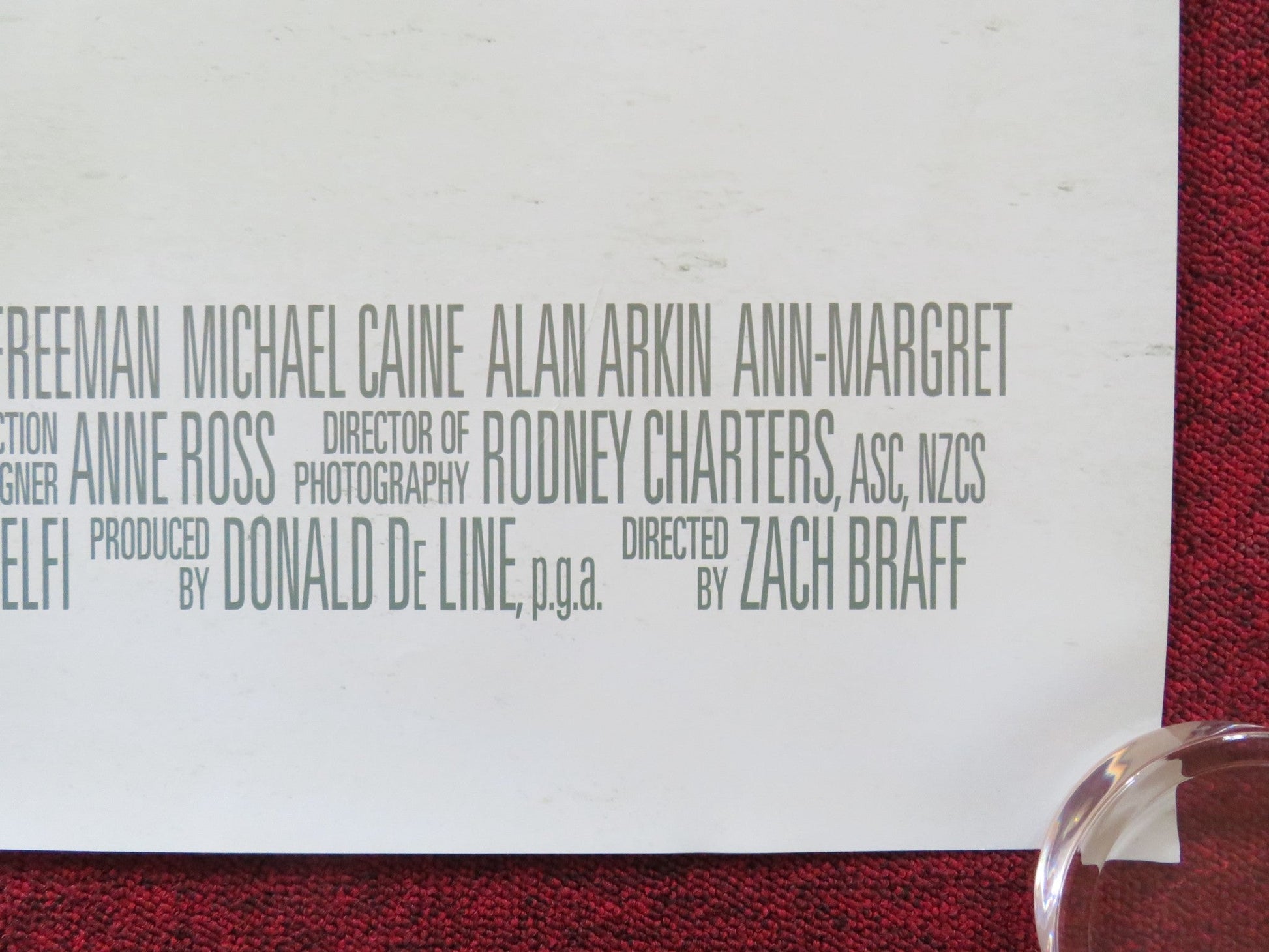 GOING IN STYLE UK QUAD (30"x 40") ROLLED POSTER MICHAEL CAINE M. FREEMAN 2017 Rendezvous Cinema Movie posters