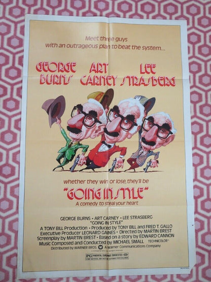 GOING IN STYLE US ONE SHEET(27 x 41)POSTER GEORGE BURNS ART CARNEY LEE STRASBERG Movie posters