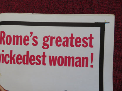 GOLD FOR THE CAESARS FOLDED US ONE SHEET POSTER JEFFREY HUNTER M. DEMONGEOT 1964 Rendezvous Cinema Movie posters