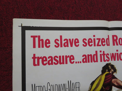 GOLD FOR THE CAESARS FOLDED US ONE SHEET POSTER JEFFREY HUNTER M. DEMONGEOT 1964 Rendezvous Cinema Movie posters