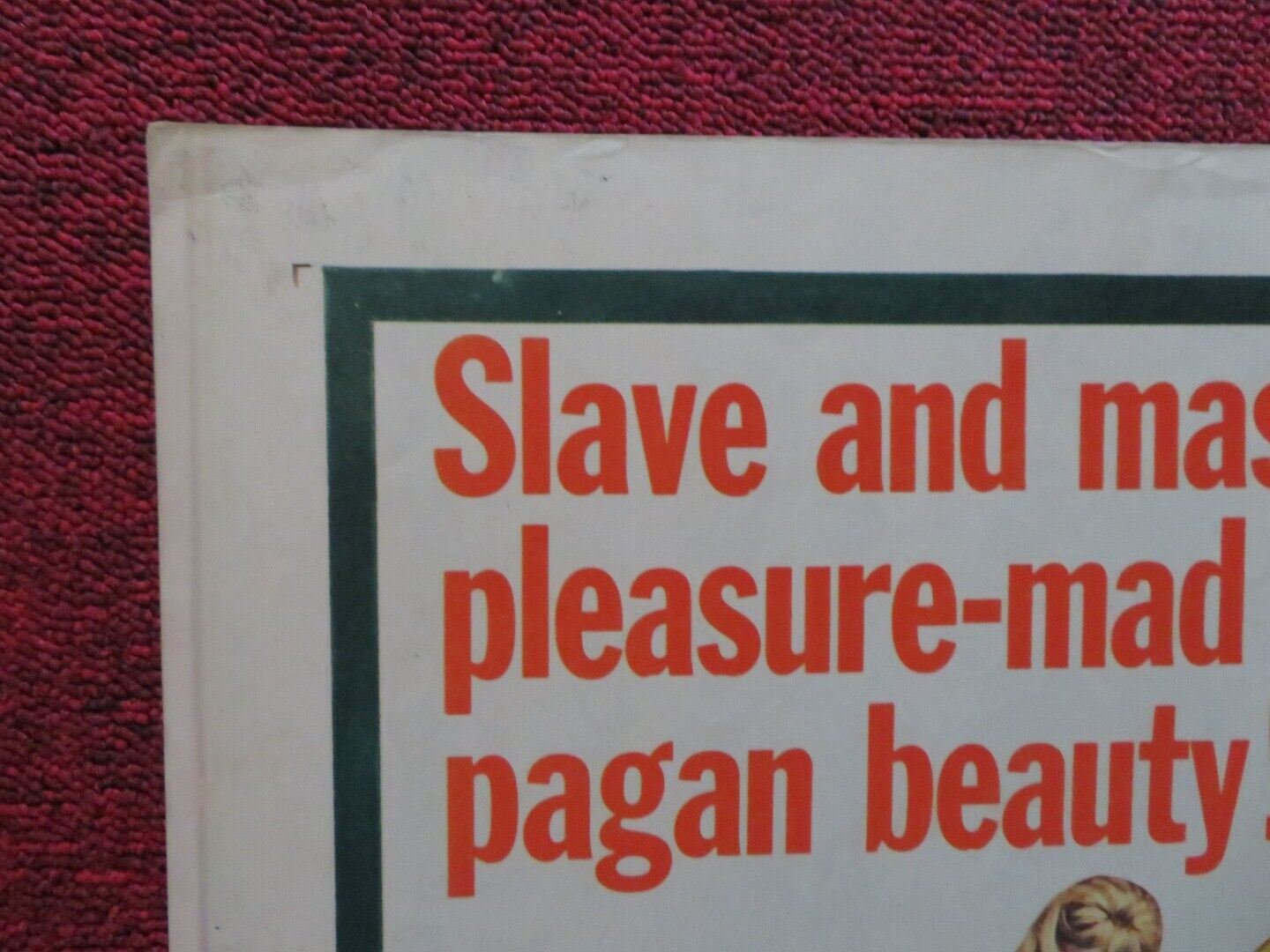 GOLD FOR THE CAESARS US HALF SHEET (22"x 28") POSTER JEFFREY HUNTER 1964 Movie posters