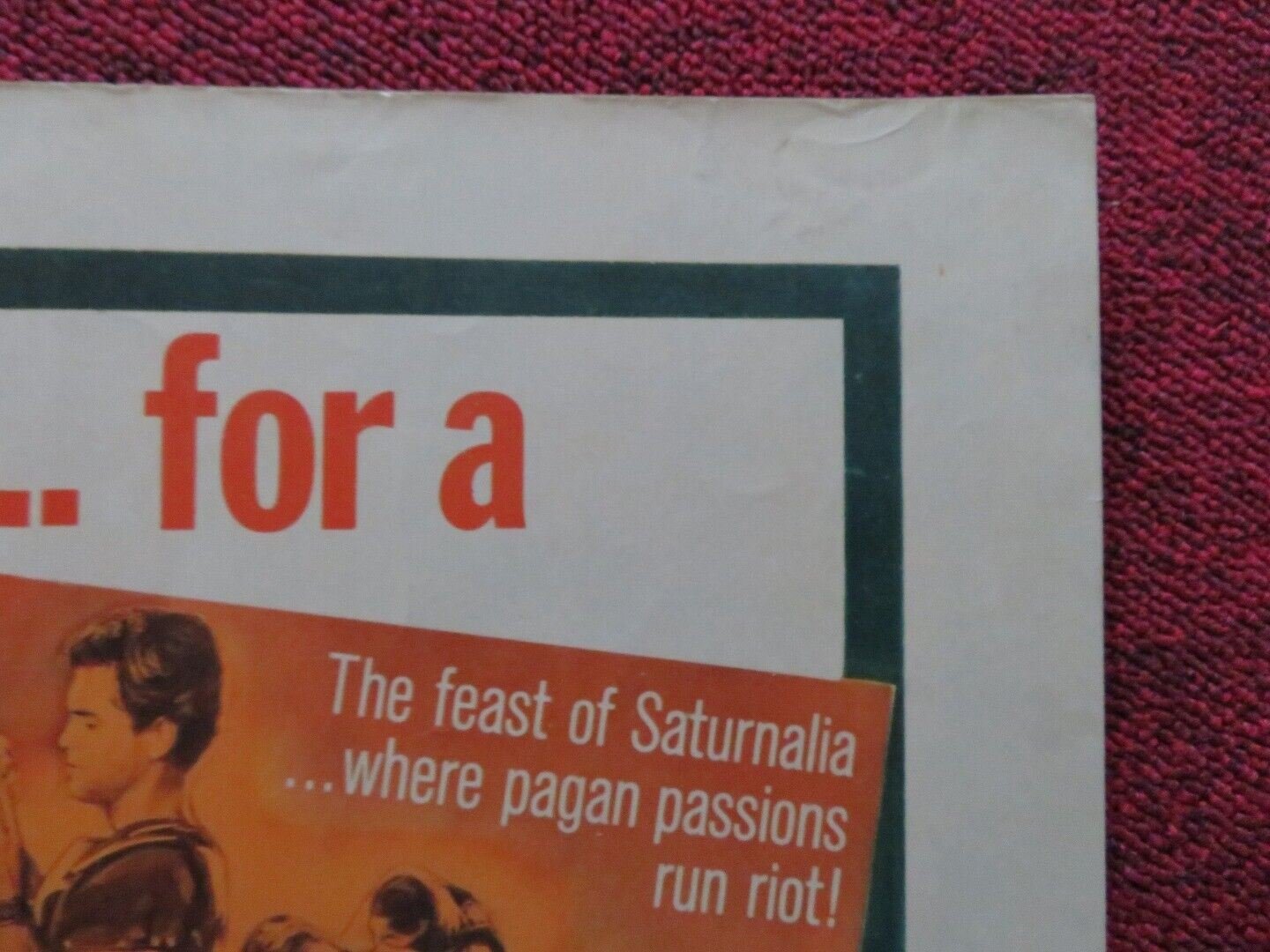 GOLD FOR THE CAESARS US HALF SHEET (22"x 28") POSTER JEFFREY HUNTER 1964 Movie posters