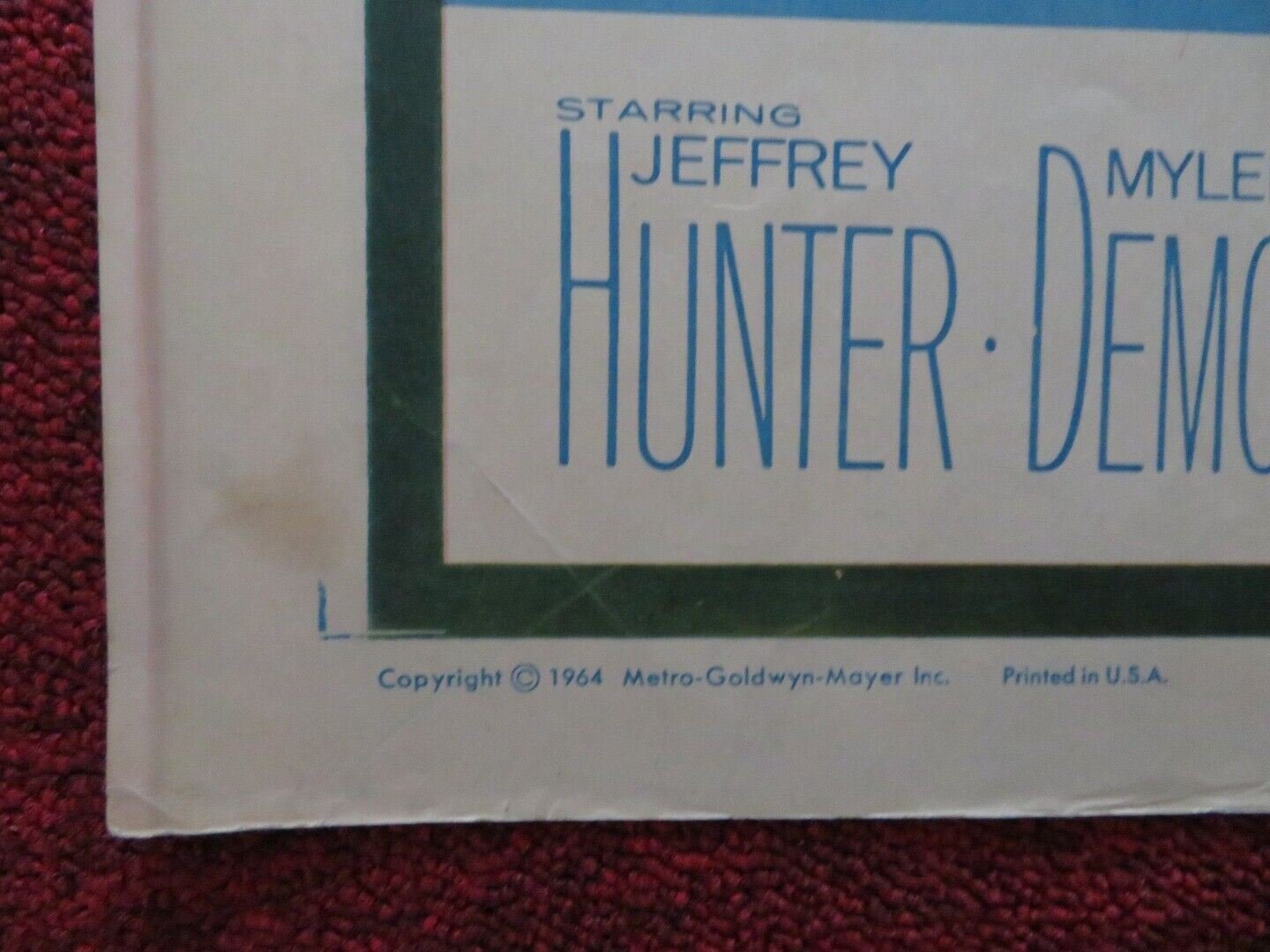 GOLD FOR THE CAESARS US HALF SHEET (22"x 28") POSTER JEFFREY HUNTER 1964 Movie posters