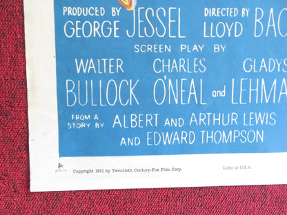 GOLDEN GIRL FOLDED US ONE SHEET POSTER MITZI GAYNOR DALE ROBERTSON 1951 Rendezvous Cinema Movie posters