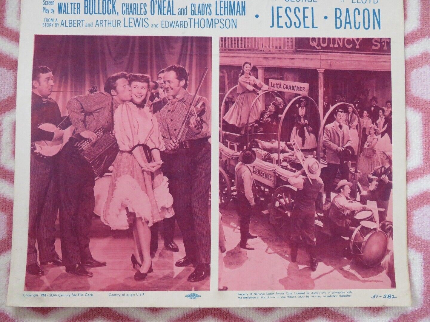 GOLDEN GIRL US INSERT (14"x 36") POSTER MITZI GAYNOR DENNIS DAY 1951 Movie posters