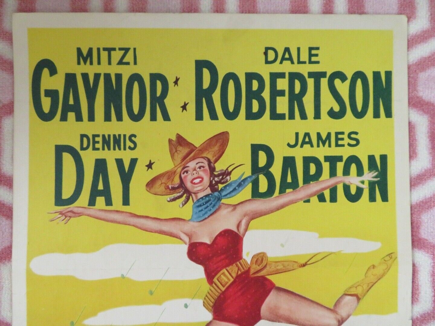 GOLDEN GIRL US INSERT (14"x 36") POSTER MITZI GAYNOR DENNIS DAY 1951 Movie posters