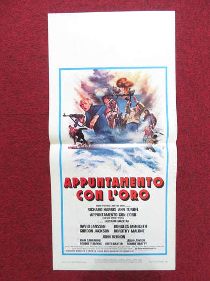 GOLDEN RENDEZVOUS ITALIAN LOCANDINA POSTER RICHARD HARRIS ANN TURKEL 1978 Rendezvous Cinema Movie posters
