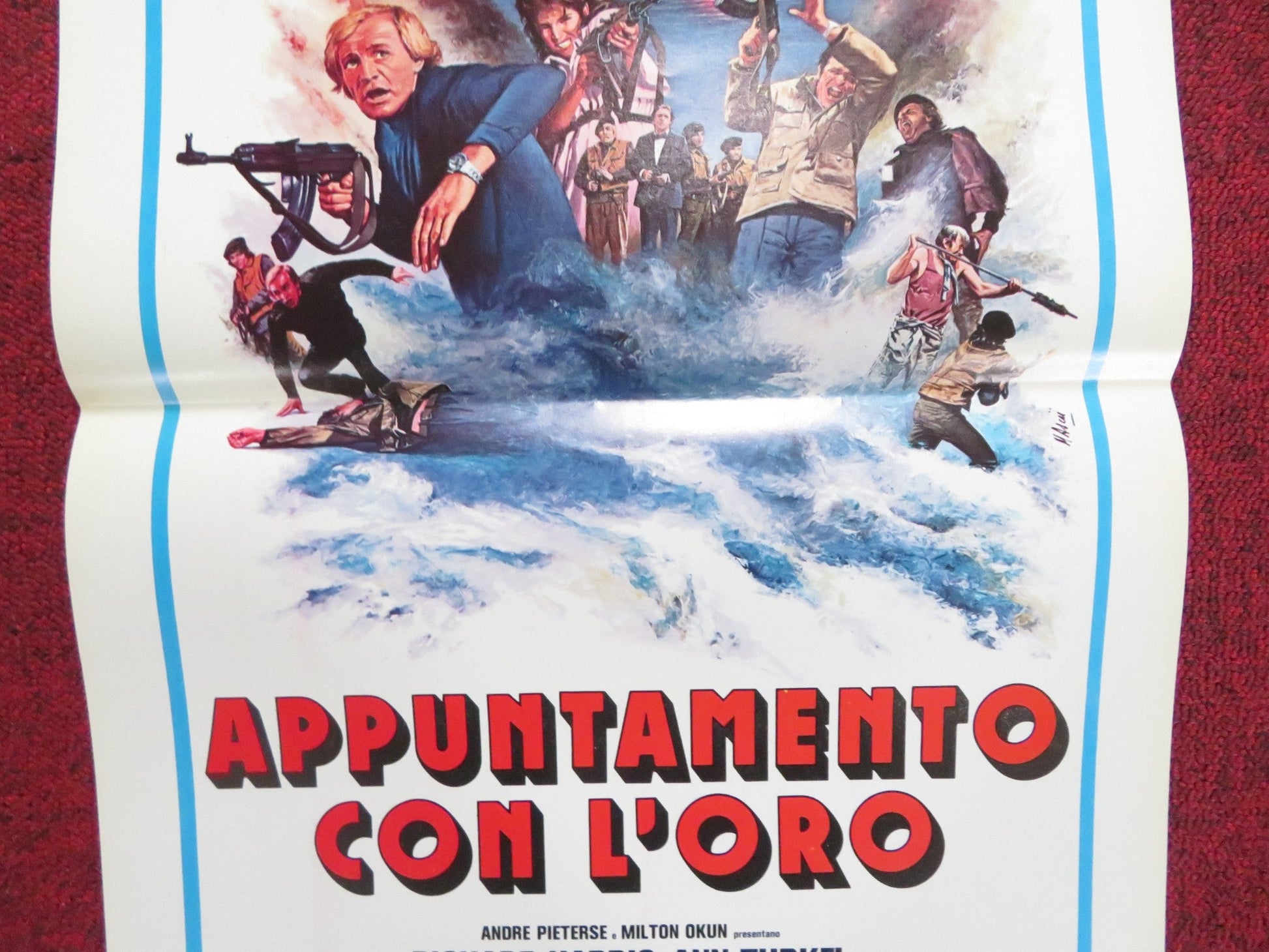 GOLDEN RENDEZVOUS ITALIAN LOCANDINA POSTER RICHARD HARRIS ANN TURKEL 1978 Rendezvous Cinema Movie posters