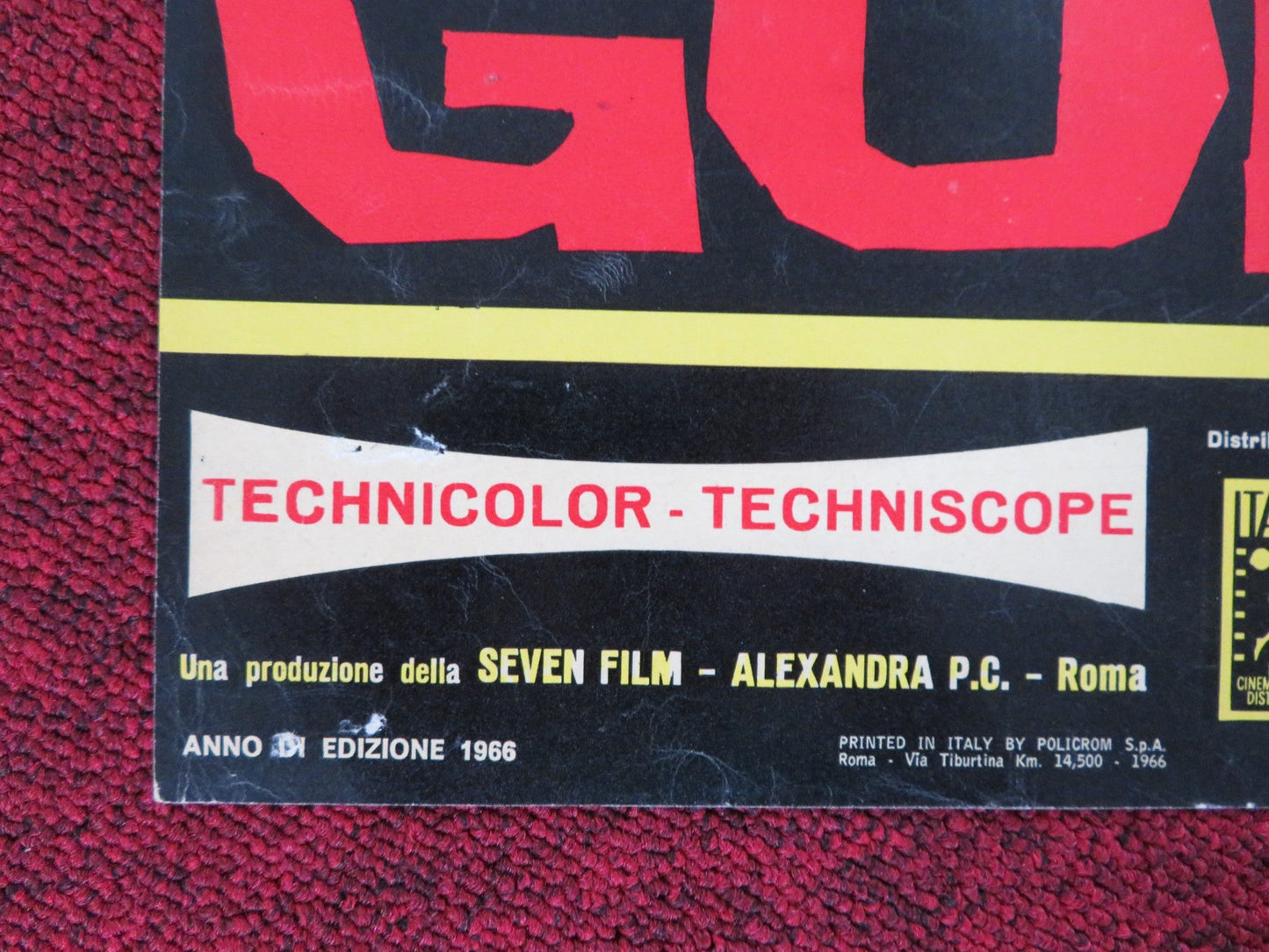 GOLDSNAKE ANONIMA KILLERS ITALIAN FOTOBUSTA POSTER STELIO CANDELLI 1966 Rendezvous Cinema Movie posters