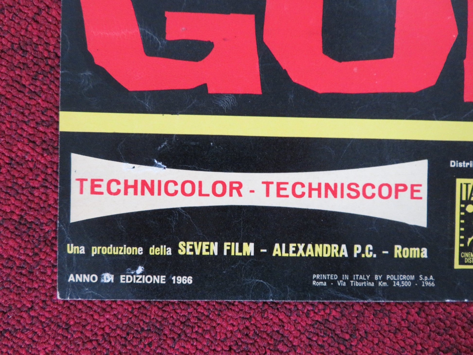 GOLDSNAKE ANONIMA KILLERS ITALIAN FOTOBUSTA POSTER STELIO CANDELLI 1966 Rendezvous Cinema Movie posters