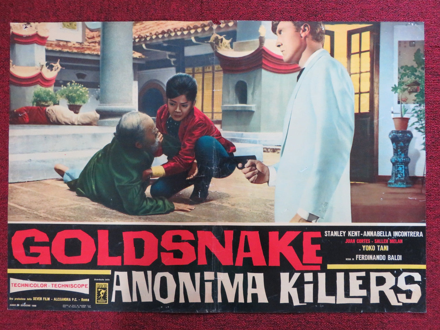 GOLDSNAKE ANONIMA KILLERS ITALIAN FOTOBUSTA POSTER STELIO CANDELLI 1966 Rendezvous Cinema Movie posters